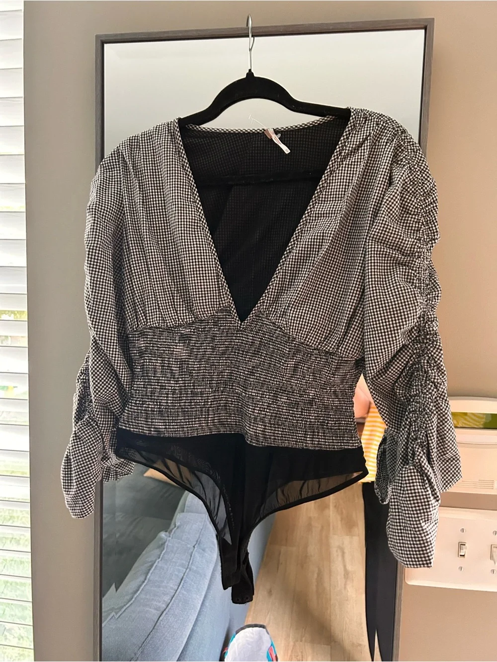 Free People One Smocked Bodysuit